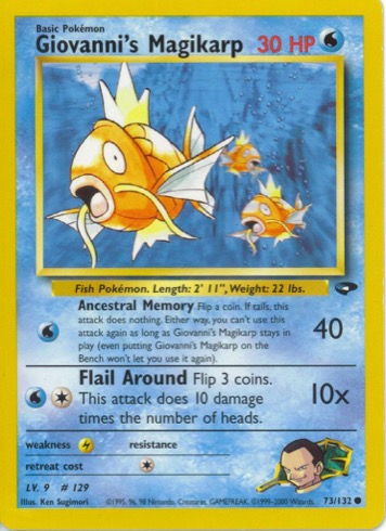 Giovanni's Magikarp 73/132 from Gym Challenge