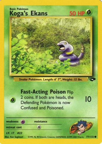 Koga's Ekans 77/132 from Gym Challenge