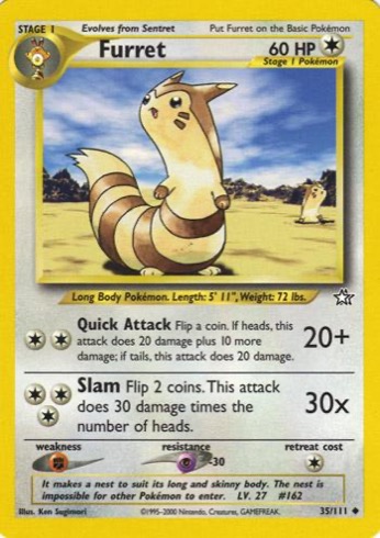 Furret 35/111 from Neo Genesis