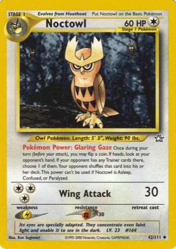 Noctowl 42/111 from Neo Genesis