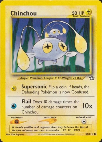 Chinchou 55/111 from Neo Genesis