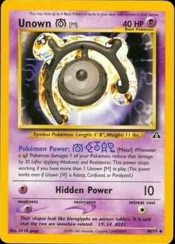 Unown [M] 49/75 from Neo Discovery