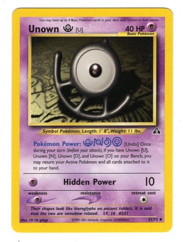 Unown [U] 51/75 from Neo Discovery