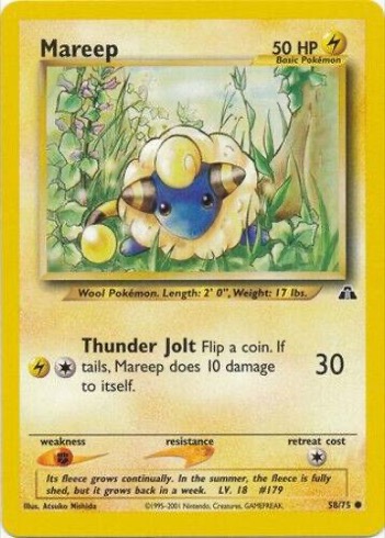 Mareep 58/75 from Neo Discovery