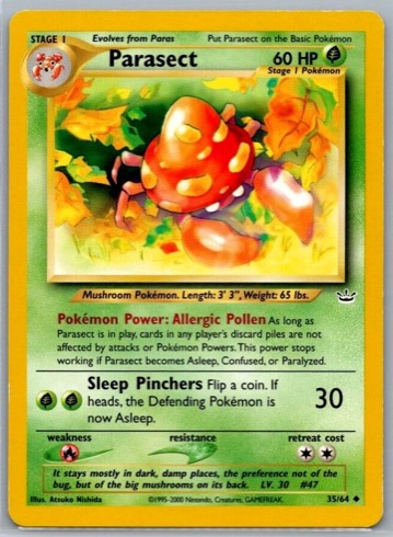 Parasect 35/64 from Neo Revelation