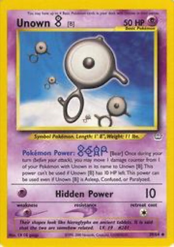 Unown [B] 39/64 from Neo Revelation
