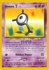Unown [Y] Neo Revelation #40