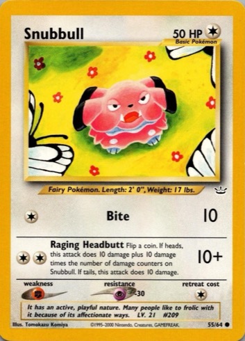 Snubbull 55/64 from Neo Revelation