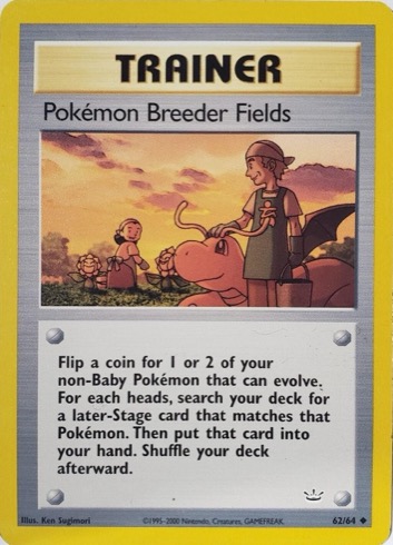 Pokémon Breeder Fields 62/64 from Neo Revelation