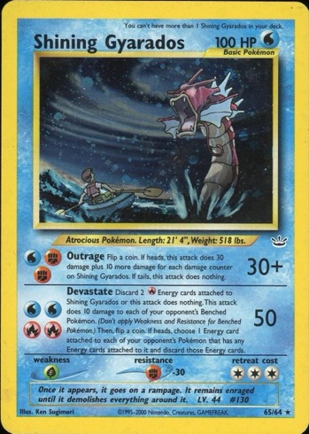 Shining Gyarados — Neo Revelation #65
