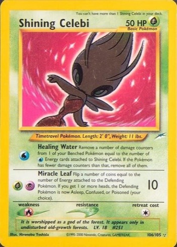 Shining Celebi — Neo Destiny #106