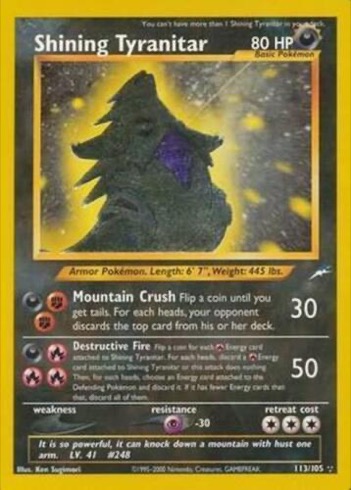 Shining Tyranitar — Neo Destiny #113