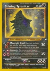 Rarest Pokémon Cards: chase rarities by value — Shining Tyranitar