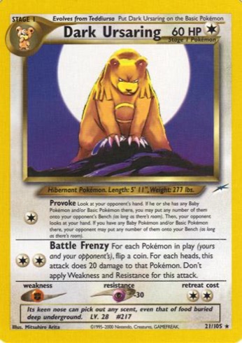 Dark Ursaring 21/105 from Neo Destiny