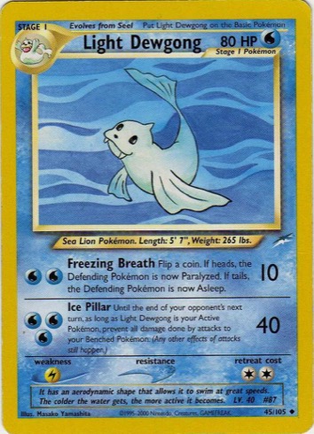 Light Dewgong 45/105 from Neo Destiny