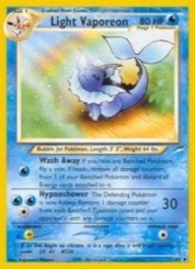 Most Valuable 1st Edition Pokémon Cards — Light Vaporeon