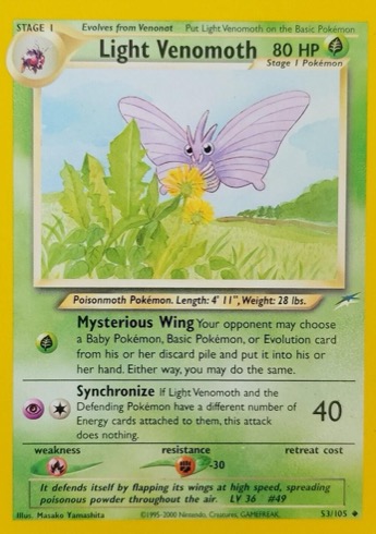 Light Venomoth 53/105 from Neo Destiny