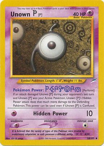 Unown [P] — Neo Destiny #58