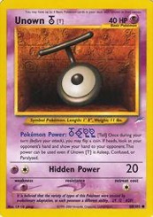 Unown [T] Neo Destiny #88