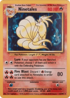 Shadowless Pokémon Cards — Ninetales
