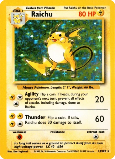 Raichu — Base #14