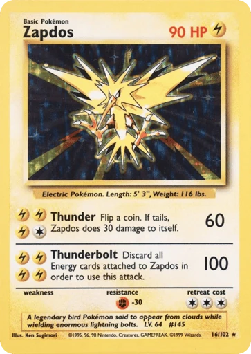 Zapdos — Base #16