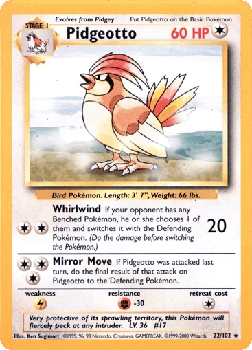 Pidgeotto — Base #22