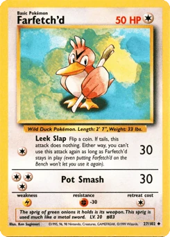 Shadowless Pokémon Cards — Farfetch'd