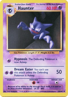 Shadowless Pokémon Cards — Haunter