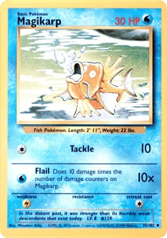 Shadowless Pokémon Cards — Magikarp