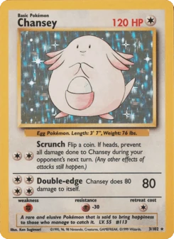 Shadowless Pokémon Cards — Chansey
