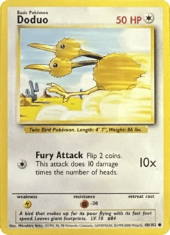 Shadowless Pokémon Cards — Doduo
