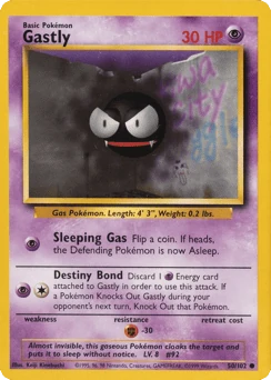 Shadowless Pokémon Cards — Gastly
