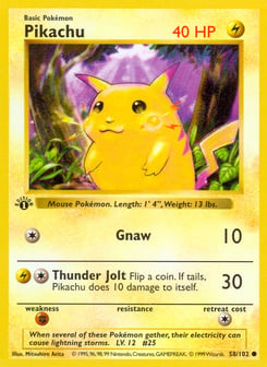 Pikachu Base #58