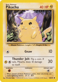 Pikachu Base #58