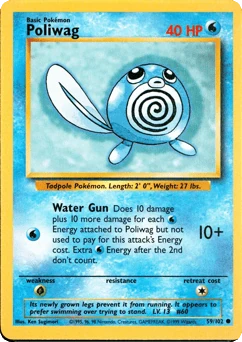 Shadowless Pokémon Cards — Poliwag