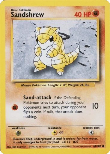 Sandshrew — Base #62