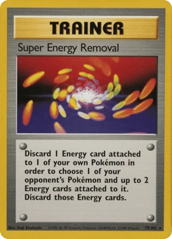Most Valuable 1st Edition Pokémon Cards — Super Energy Removal