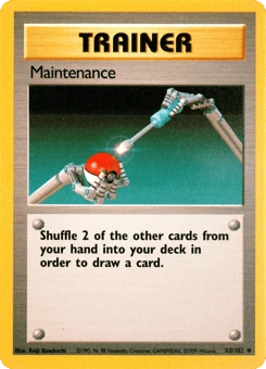 Shadowless Pokémon Cards — Maintenance