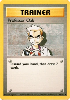 Shadowless Pokémon Cards — Professor Oak