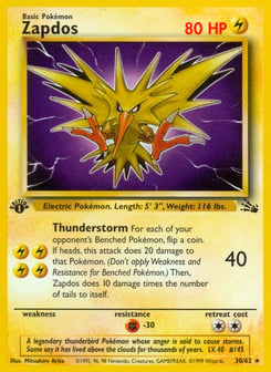 Zapdos Fossil #30