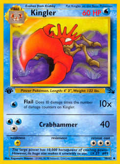 Kingler Fossil #38