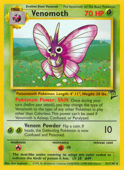 Venomoth Base Set 2 #31