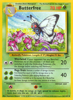 Butterfree Base Set 2 #34