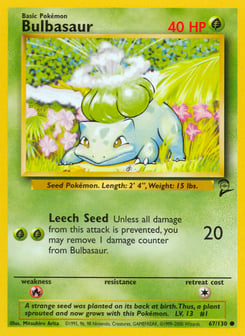 Bulbasaur Base Set 2 #67