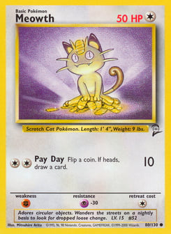 Meowth Base Set 2 #80