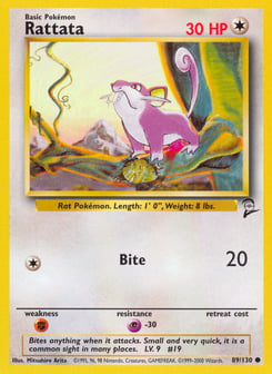 Rattata Base Set 2 #89