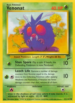 Venonat Base Set 2 #97