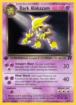 Dark Alakazam Team Rocket #18
