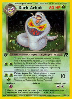Dark Arbok Team Rocket #2